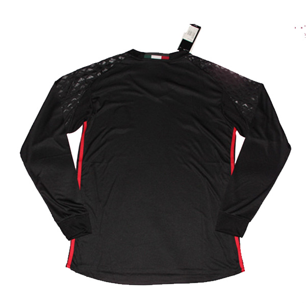 AC Milan LS Black Goalkeeper 2016/17 Soccer Jersey Shirt - Click Image to Close